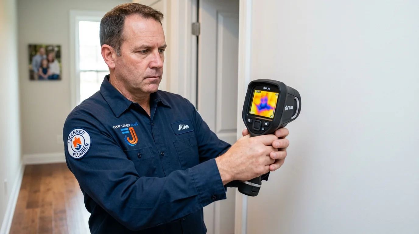 Thermal imaging leak detection by Johns Plumbing LLC in Wellington